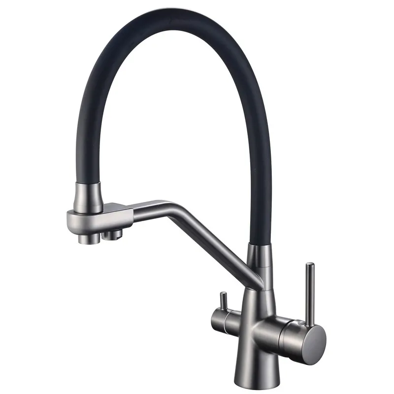 Смеситель для кухни Mixxus Premium SENNA 021 GRAPHITE с выходом для питьевой воды