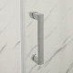Двері в нішу Mixxus Premium DIVERSE SD01-160x185-TR Хром прозоре скло 5мм