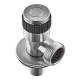 Кран для підключення сантехприладів Mixxus VAL-05-1/2x3/4 з нержавіючої сталі SUS304
