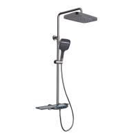Душевая колонна с термостатическим  смесителем Mixxus Premium SPACE-009-J Graphite, 3 режима (MI654