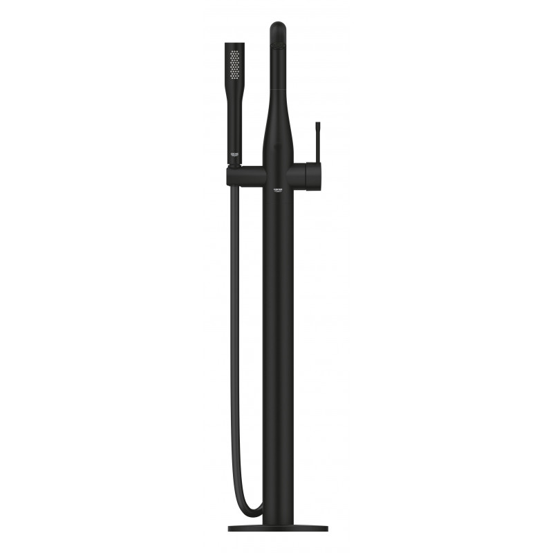Смеситель для ванны напольный Grohe Essence 25248KF1 (черный матовый)