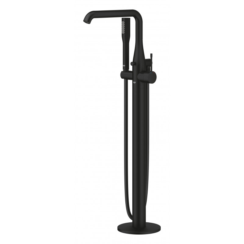 Смеситель для ванны напольный Grohe Essence 25248KF1 (черный матовый)