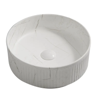 Раковина накладная Mixxus Premium WAVE-0102 MARBLE 370х370х130mm