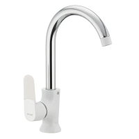 Кухонный смеситель белый Mixxus Premium Tiger 014