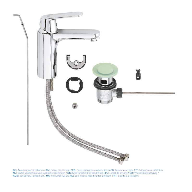 Смеситель для раковины M-размера Grohe Eurosmart Cosmopolitan
