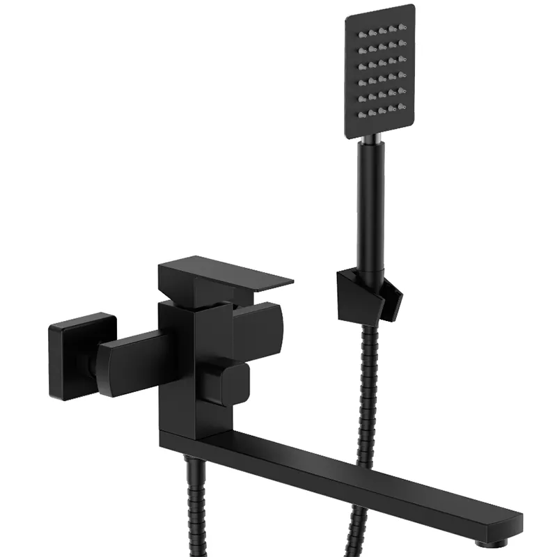 Смеситель для ванны Mixxus KUB-007 (Euro) Black с нерж. стали SUS304