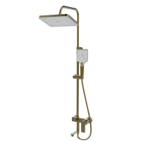 Душевая колонна со смесителем Haiba KUBUS 009-J BRUSHED GOLD