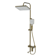 Душова колонка зі змішувачем Haiba KUBUS 009-J BRUSHED GOLD