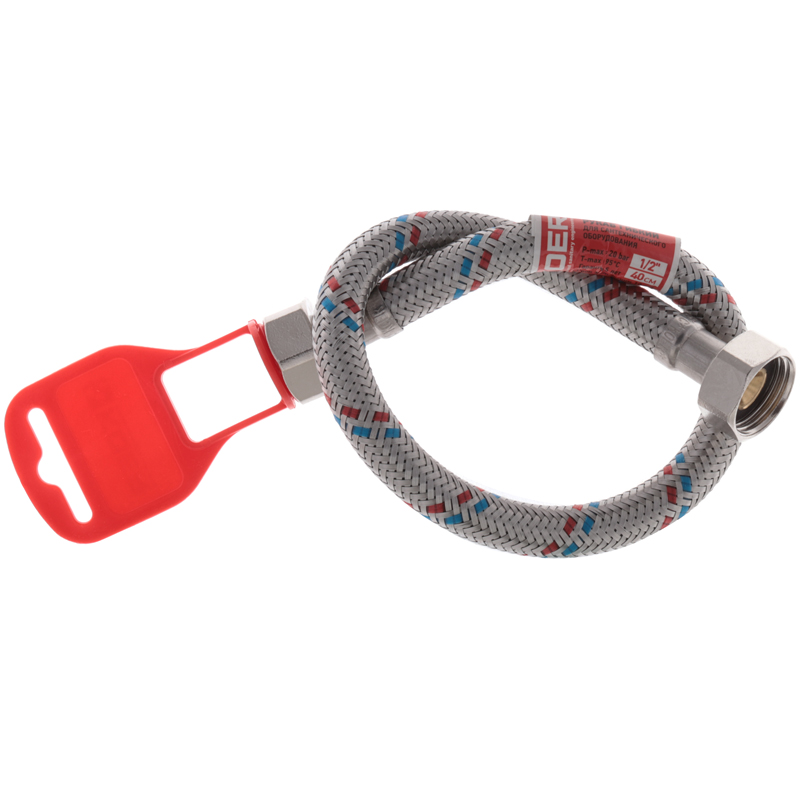 Гибкий шланг для подключения воды гайка 1/2'' - гайка 1/2'' (40 см) Koer