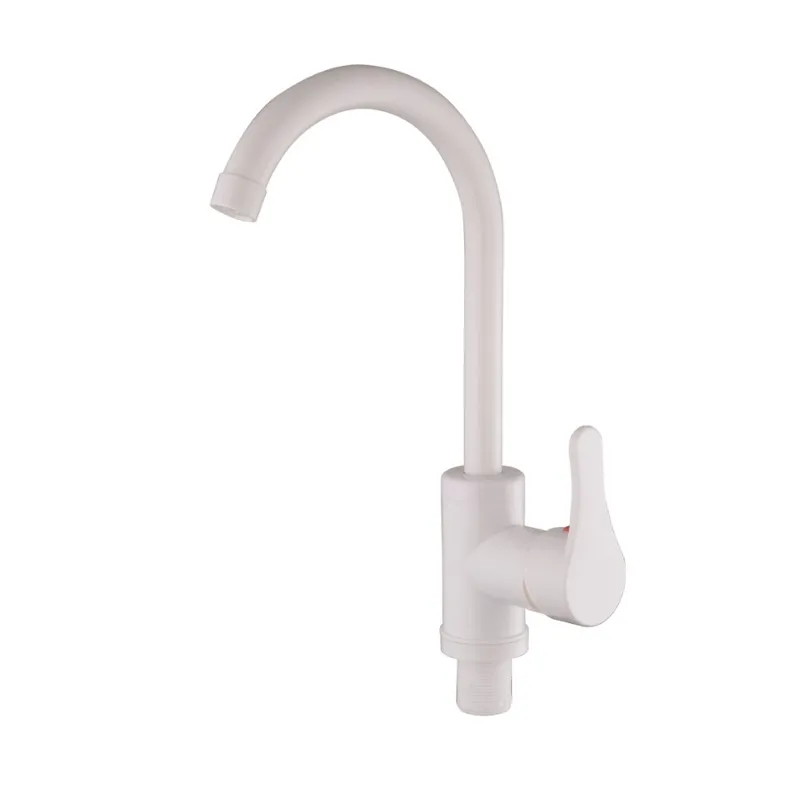 Смеситель для кухни Plamix Diego-011 White (без подвода)