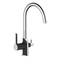 Кухонный смеситель на две воды Mixxus Premium Edem 021 (Black)