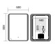 Дзеркало Mixxus Premium OLIVARY MR19-80x60-REVERSE (LED Touch, Анти-туман, димер (3-6,5kK))