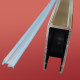Двері в нішу Koer SR SD01-120x200-TR-12 прозоре скло Easy Clean 8мм, матове золото