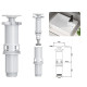 Раковина накладная Mixxus Premium STYLE-0202 600х350х140mm с донным клапаном и отверстием под смеси