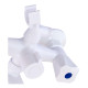 Смеситель для ванны Plamix Omega-140 Euro White (без шланга и лейки)