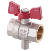 Кран ГГБ для подключения датчика температуры Koer KR.230 - 3/4"