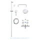 Душова система з термостатом для душу Grohe New Tempesta Cosmop. System