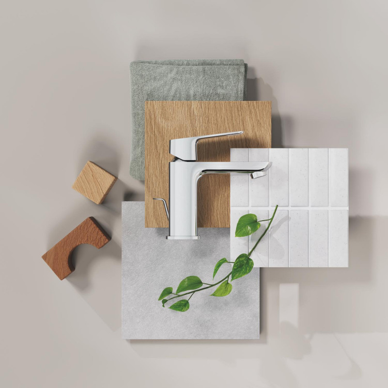 Однорычажный смеситель для раковины Grohe Cubeo S-размера