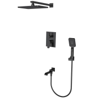 Вбудована душова система Mixxus Premium DALI 009 INNER BOX Black