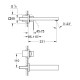 Смеситель для раковины скрытого монтажа Grohe Eurocube