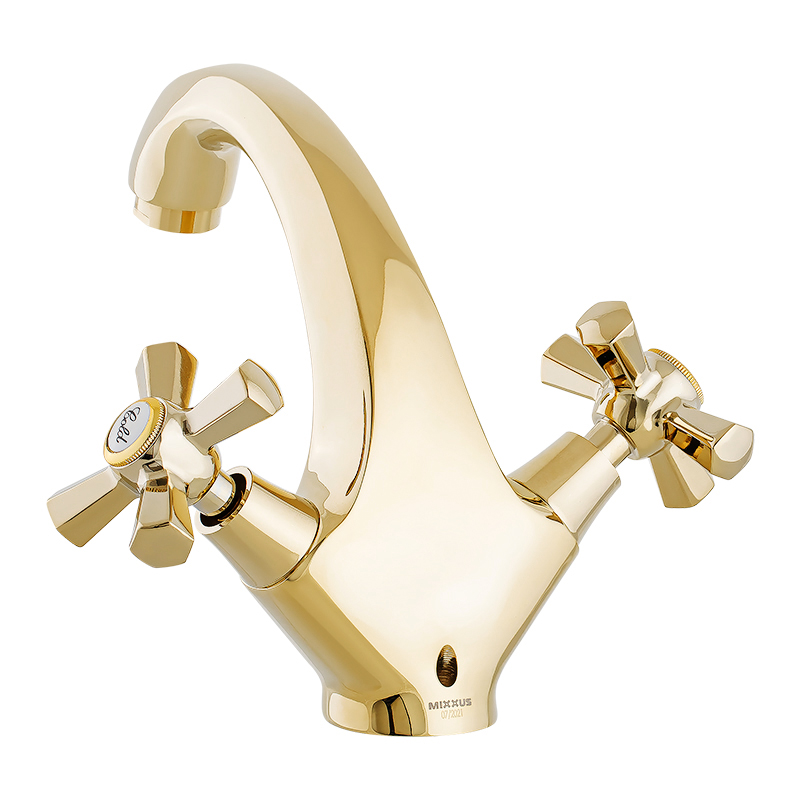 Смеситель для умывальника Mixxus Premium Retro Gold-161