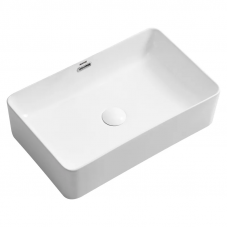 Раковина накладна Mixxus Premium QUADRO-0209 600х370х140мм з переливом