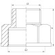Переходник (коннектор) 1-1/4"x1-1/2" Koer KF.A1216