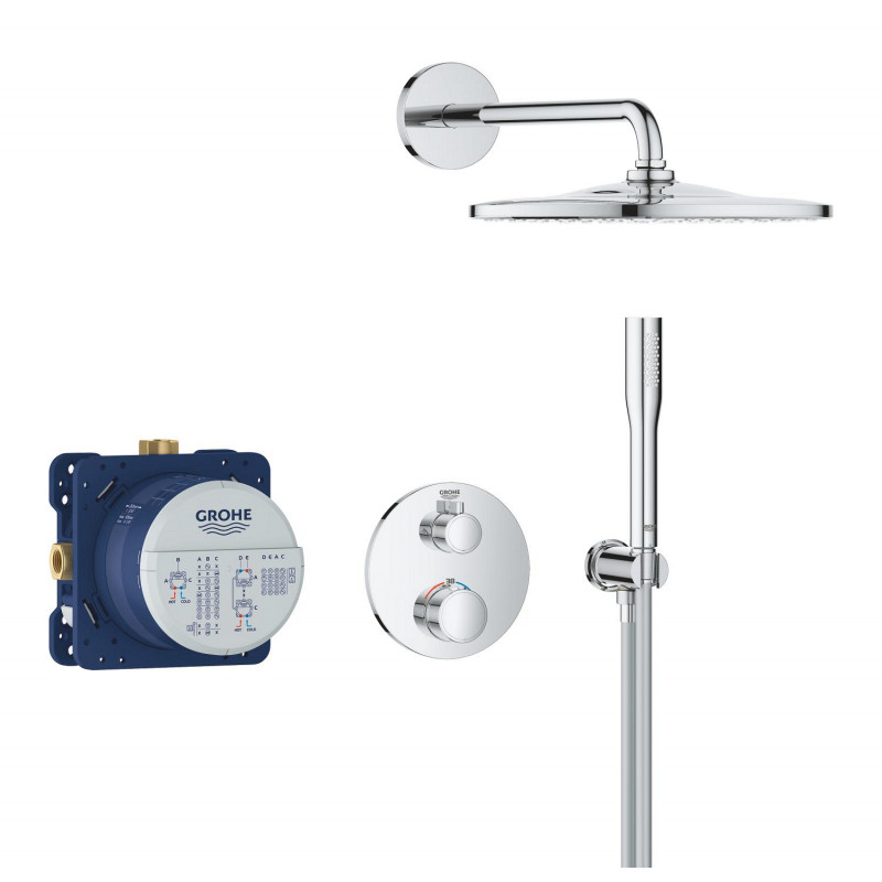 Система з термостатом прихованого монтажу з Rainshower Mono 310 Grohe Grohtherm Душова