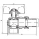 Кран з американкою 3/4" "антипротікання" (Koer KR.228-Gi) кутовий