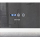 Дзеркало Mixxus FLAT MR04-100x80 з LED Touch, Anti-fog, димером, регулюванням яскравості, годинником (MI692