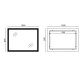 Дзеркало Mixxus FLAT MR04-100x80 з LED Touch, Anti-fog, димером, регулюванням яскравості, годинником (MI692