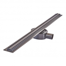Душевой трап с нерж. стали SUS304 Mixxus Drain-05-80-Slim Black (30x800мм) (Черный)