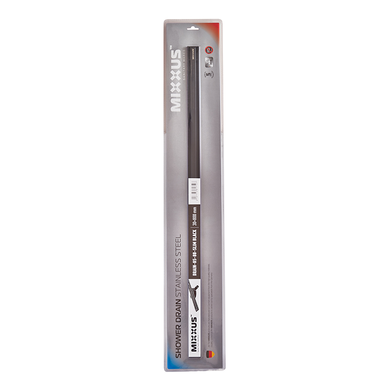 Душевой трап с нерж. стали SUS304 Mixxus Drain-05-80-Slim Black (30x800мм) (Черный)