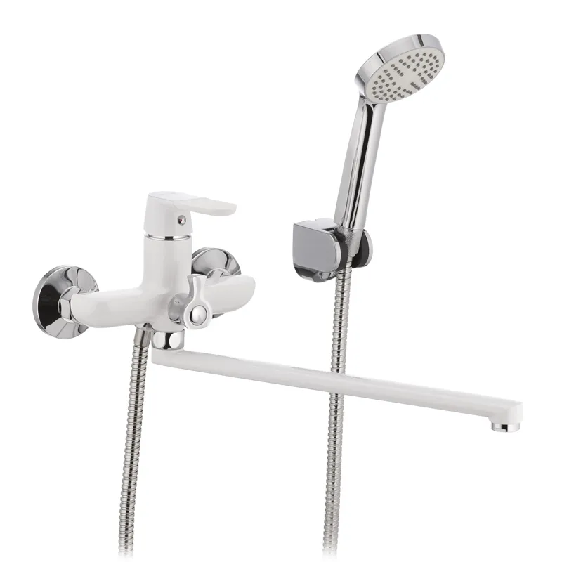 Смеситель для ванни Mixxus Premium TIGER 006 білий