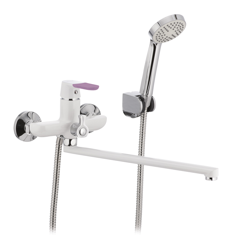 Смеситель для ванни Mixxus Premium TIGER 006 білий