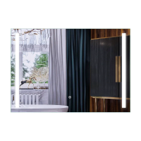 Дзеркало Mixxus Premium LINES MR18-100x70-REVERSE (LED Touch, Анти-туман, димер)
