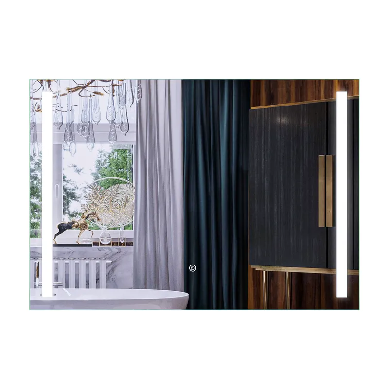 Дзеркало Mixxus Premium LINES MR18-100x70-REVERSE (LED Touch, Анти-туман, димер)