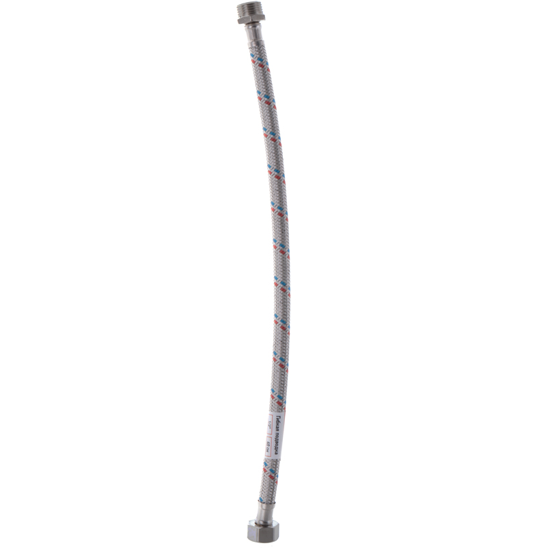 Гнучкий шланг для підключення води гайка 1/2'' - Штуцер 1/2'' (40 см) Zerix