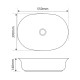 Раковина накладная Mixxus Premium ELLIPSE-0103 550х390х140mm