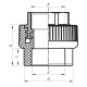 Муфта ВР 50x1.1/2F PPR Koer K0092.PRO
