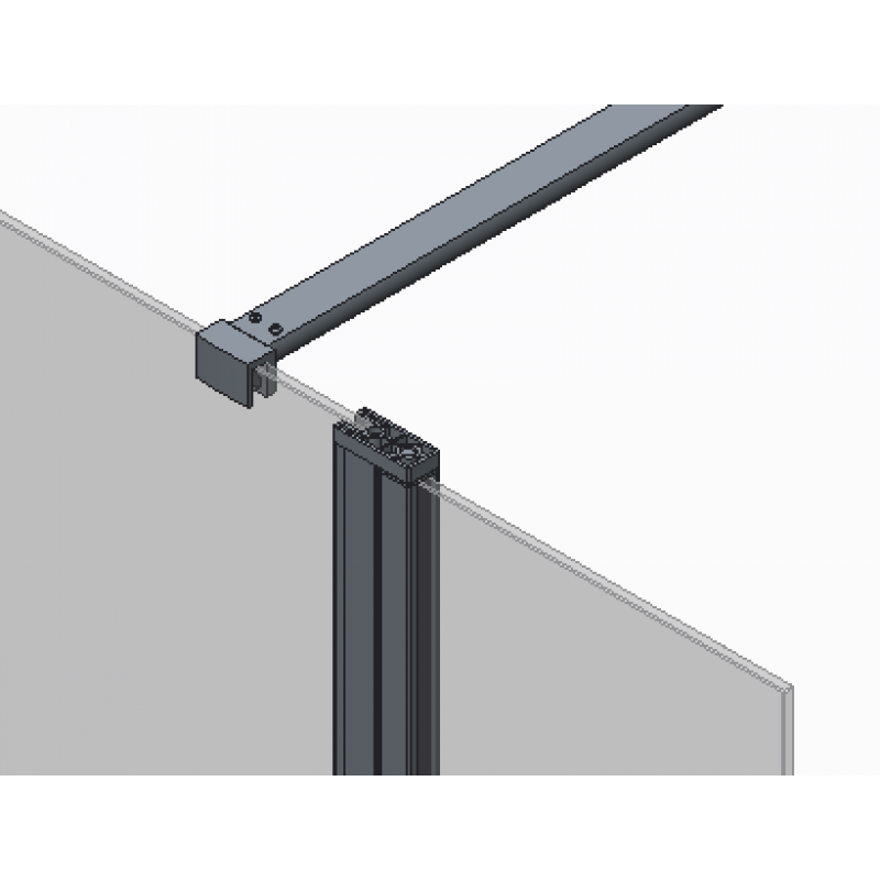 Душова перегородка Koer SR SP03-30x200-TR-01 Walk-In (рухома частина) прозоре скло Easy Clean 8м
