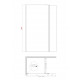 Душова перегородка Koer SR SP03-30x200-TR-01 Walk-In (рухома частина) прозоре скло Easy Clean 8м