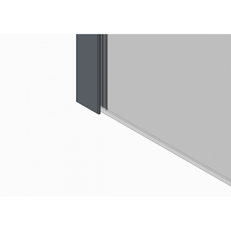 Душова перегородка Koer SR SP03-30x200-TR-01 Walk-In (рухома частина) прозоре скло Easy Clean 8м