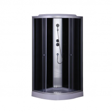 Бокс душовий без гідромасажу Mixxus STRONG SB02-90x90x215-GR SATIN з низьким піддоном