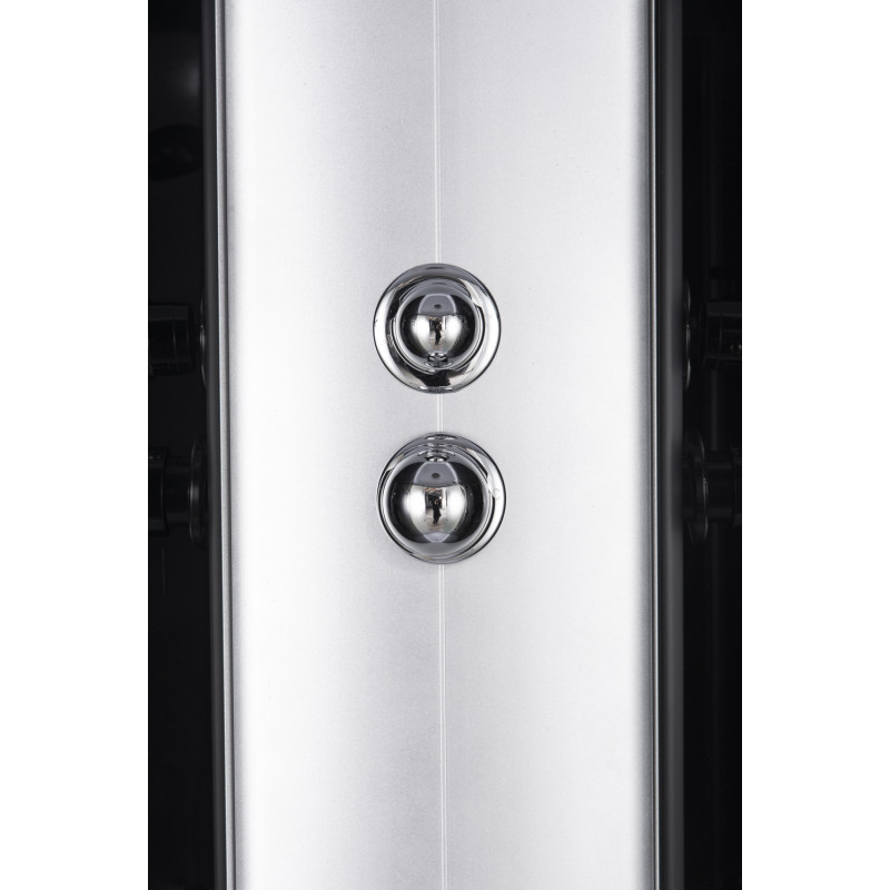 Бокс душовий без гідромасажу Mixxus STRONG SB02-90x90x215-GR SATIN з низьким піддоном