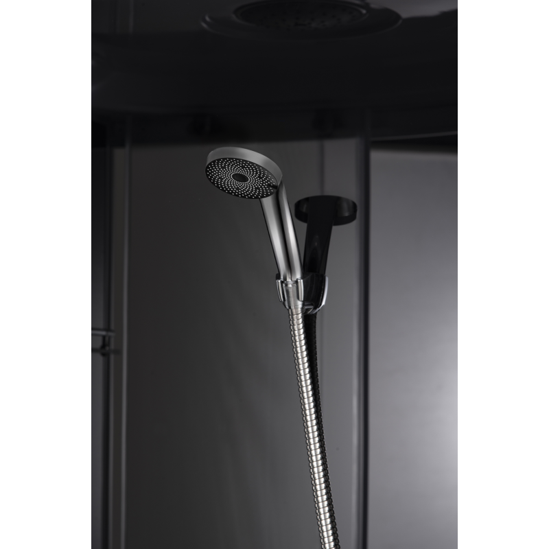 Бокс душовий без гідромасажу Mixxus STRONG SB02-90x90x215-GR SATIN з низьким піддоном