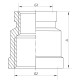 Муфта редукційна 3/8"x1/2" Koer KF.C0406
