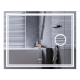 Дзеркало Mixxus Premium QUADRO MR20-100x80 (LED Touch, Анти-туман, димер, лінза)