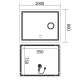 Дзеркало Mixxus Premium QUADRO MR20-100x80 (LED Touch, Анти-туман, димер, лінза)