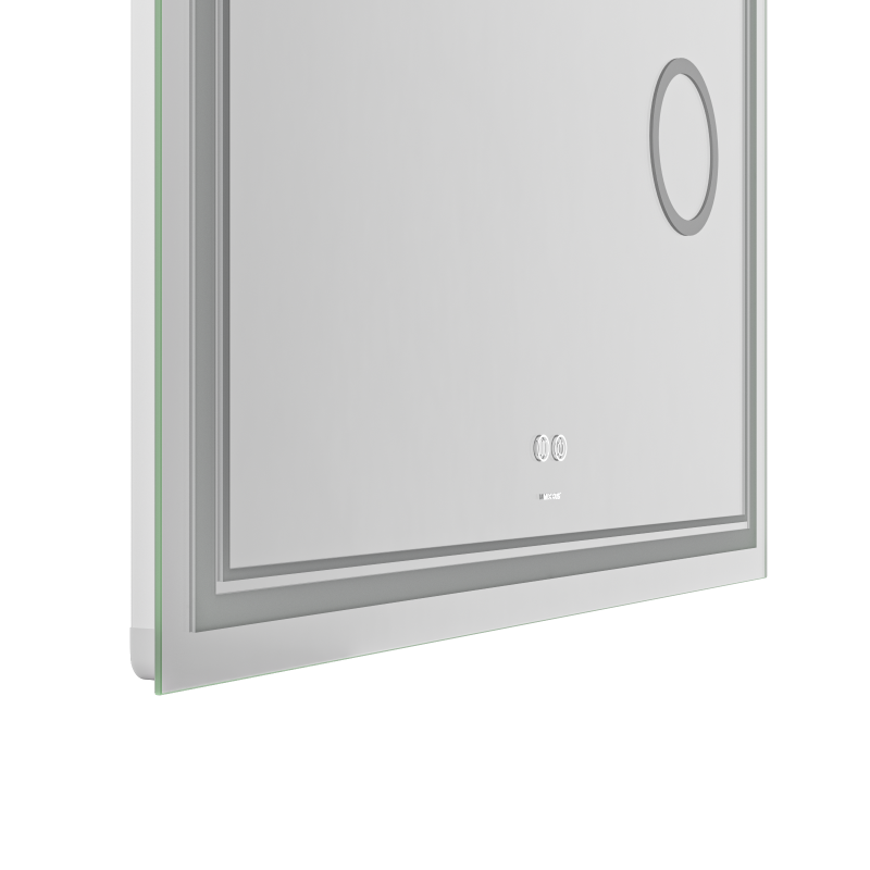 Дзеркало Mixxus Premium QUADRO MR20-100x80 (LED Touch, Анти-туман, димер, лінза)